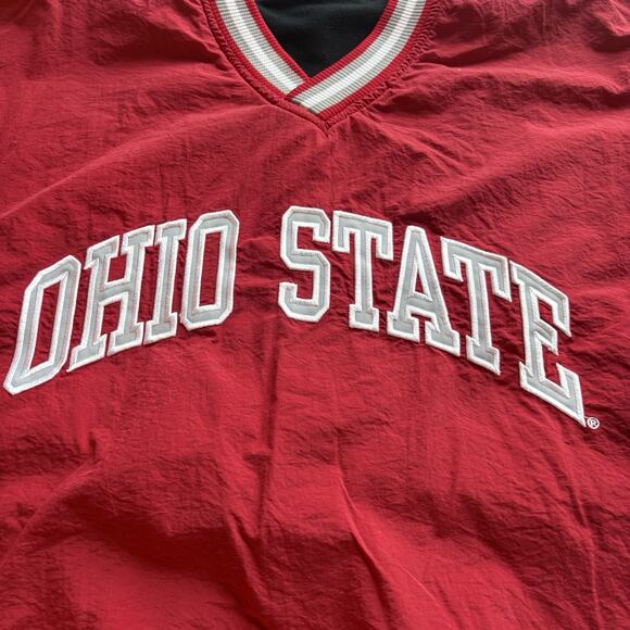 Vintage 1990s Ohio State Buckeyes Starter XL Reversible Pullover Sweatshirt - Picture 2 of 9